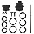 Ремкомплект трехходового клапана (3.017141) Mini  запчасти для котла Immergas комплектующие для отопительного оборудования Иммергаз